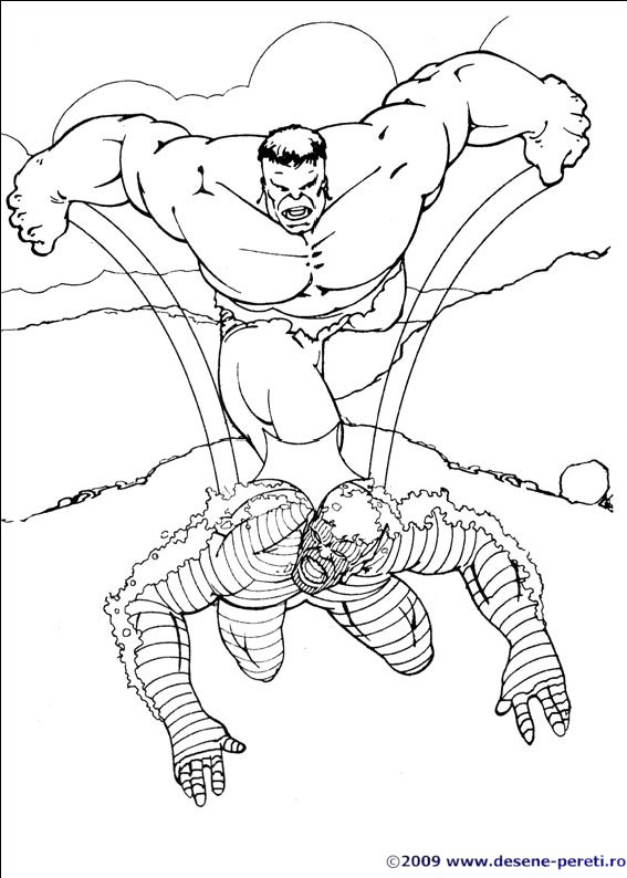 hulk desene colorat